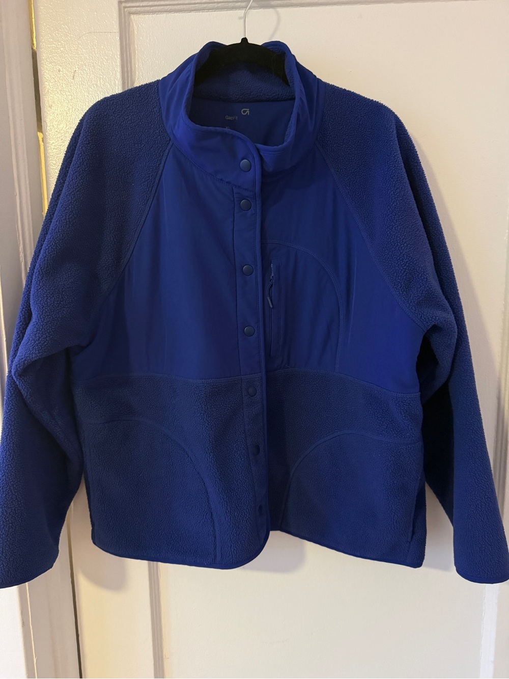 Gap Arctic Fleece Purple Mockneck Jacket XL